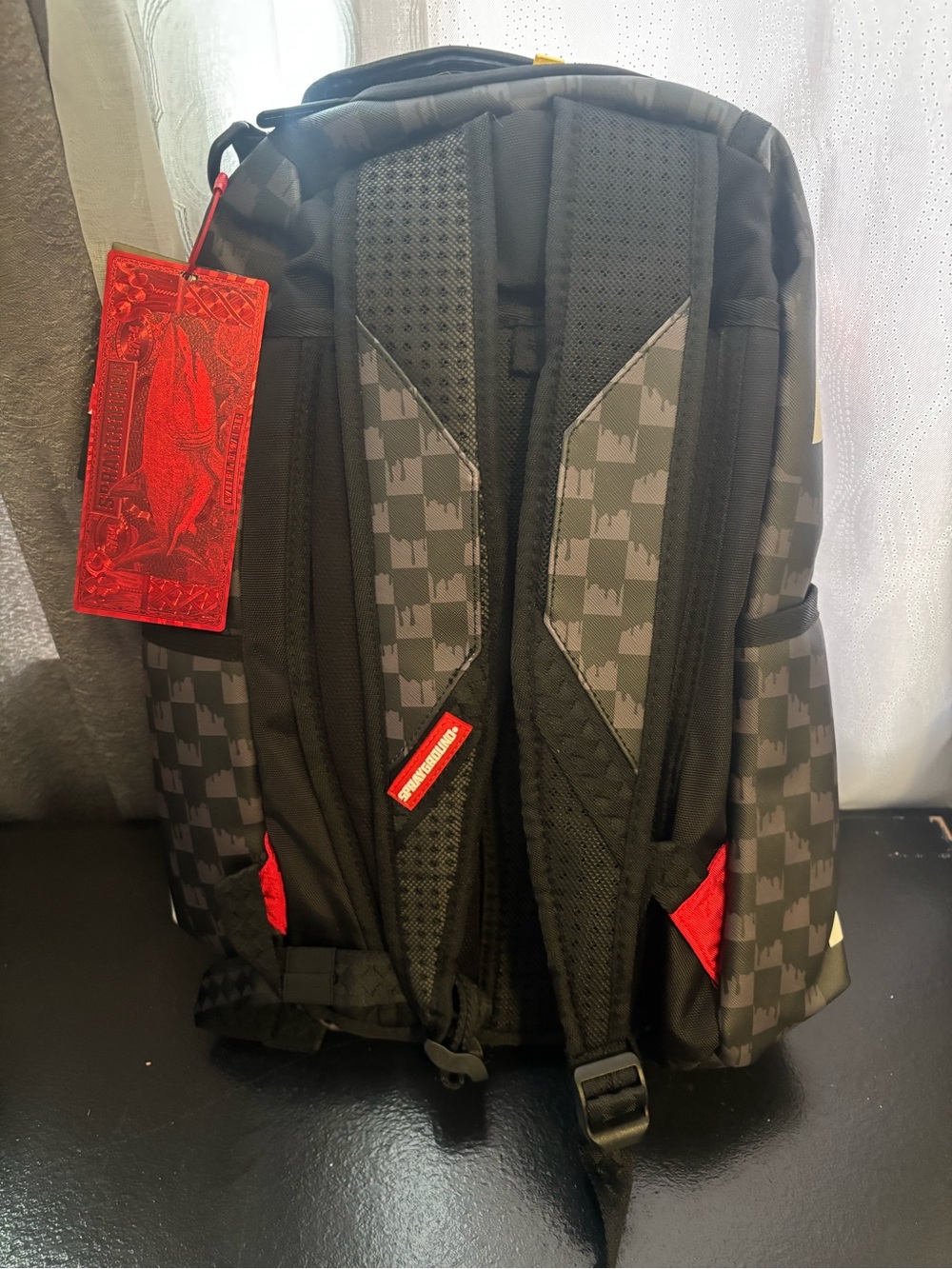 Sprayground Black & Red Sharkmouth Backpack - Picture 3 of 4
